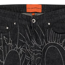BLACK DUALITY RELAXED-FIT JEANS