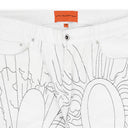 WHITE DUALITY STRAIGHT-FIT JEANS