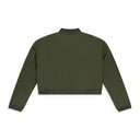 GREEN CUTOUT BOMBER