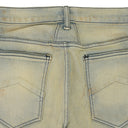 BLUE DENIM STRAIGHT-FIT JEANS