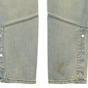 BLUE DENIM STRAIGHT-FIT JEANS