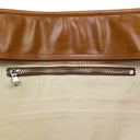 BROWN THORNED POCKET TOTE BAG