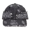 BLACK THORNED BASEBALL CAP