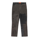 BLACK/BROWN BARK LEATHER PANTS