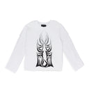 WHITE WINGED GRADIENT LS T-SHIRT