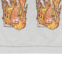 GRAY FLAMES GLASS HOODIE