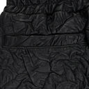 BLACK CRINKLED TAILORED SHORTS