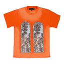 ORANGE SKULL T-SHIRT