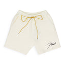 WHITE TERRY SHORTS