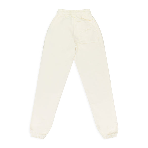 WHITE TERRY SWEATPANTS
