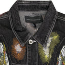 MULTICOLOR EMBROIDERED TRUCKER JACKET