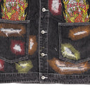 MULTICOLOR EMBROIDERED TRUCKER JACKET