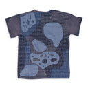 INDIGO GRID SHORT SLEEVE T-SHIRT