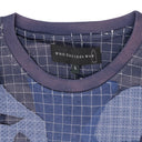 INDIGO GRID SHORT SLEEVE T-SHIRT