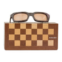 BROWN STEVE FRAME SUNGLASSES