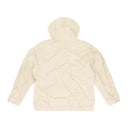 CREAM GATHERED EYE HOODIE