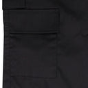 BLACK TWILL CARGO PANTS