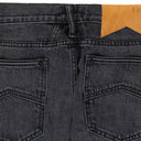 BLACK CLASSIC FIT DENIM STRAIGHT-FIT JEANS