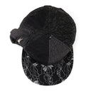 BLACK DISTRESSED BASEBALL CAP