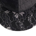BLACK DISTRESSED BASEBALL CAP