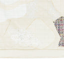 CREAM TWEED PATCHWORK HOODIE