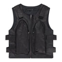 BLACK BULLET POINT VEST