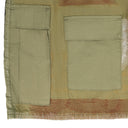 GREEN CAMOUFLAGE EMBROIDERY CARGO SHORTS