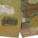 GREEN CAMOUFLAGE EMBROIDERY CARGO SHORTS