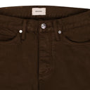 BROWN CLASSIC FIT DENIM STRAIGHT-FIT JEANS