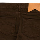 BROWN CLASSIC FIT DENIM STRAIGHT-FIT JEANS