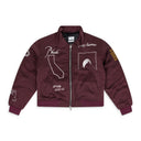MAROON SIGNAL VARSITY JACKET