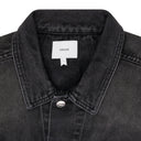 BLACK OVERSIZED DENIM TRUCKER JACKET