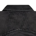 BLACK OVERSIZED DENIM TRUCKER JACKET