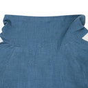 BLUE LINEN FLIGHT FIELD JACKET