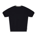 BLACK LOGO KNIT T-SHIRT