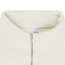 RED CONTRAST QUARTER ZIP SWEATER