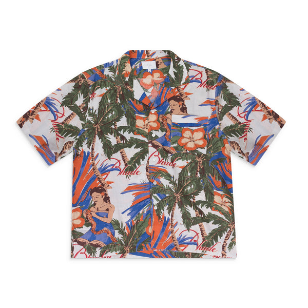 MULTICOLOR LE FLEUR LINEN BUTTON-DOWN SHIRT