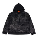 BLACK DUALITY HOODED HOODIE