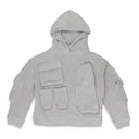 GRAY MULTI POCKET SWEATSHIRT