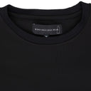 BLACK GATHERED SHORT SLEEVE T-SHIRT