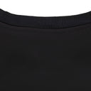 BLACK GATHERED SHORT SLEEVE T-SHIRT