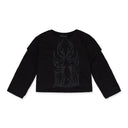 BLACK WINGED GRADIENT LS T-SHIRT