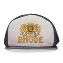 BLACK/CREAM CRESTA DENIM BASEBALL CAP