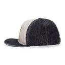 BLACK/CREAM CRESTA DENIM BASEBALL CAP