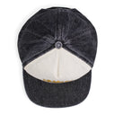 BLACK/CREAM CRESTA DENIM BASEBALL CAP