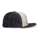 BLACK/CREAM CRESTA DENIM BASEBALL CAP