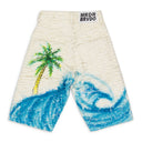 MULTICOLOR HUSK DENIM SHORTS