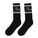 BLACK/WHITE SCRIPT LOGO SOCKS