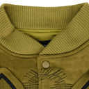 GREEN NAMESAKE VARSITY JACKET