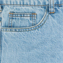 BLUE KNEE FLAP STRAIGHT-FIT JEANS